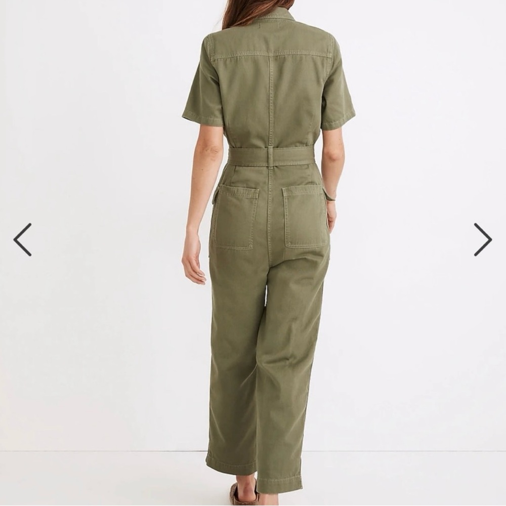 Madewell Olive Green Utility Dress - Picture 3 of 5